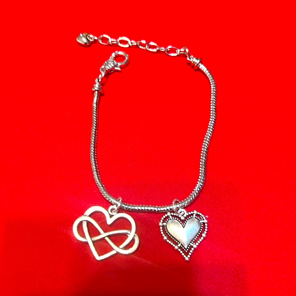 Beautiful Silver Love Charm Bracelet